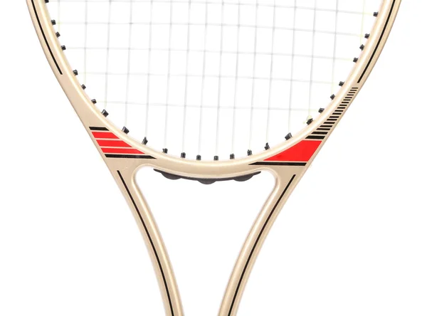 Raqueta de tenis gris. De cerca. . — Foto de Stock