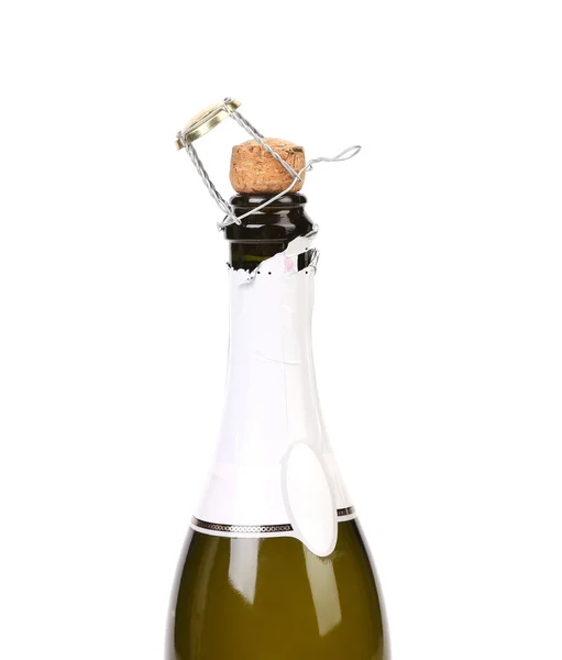 Start opening champagne bottle — Stock Photo, Image