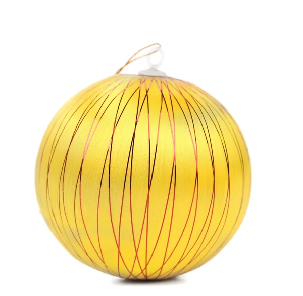 Boule de Noël jaune — Photo