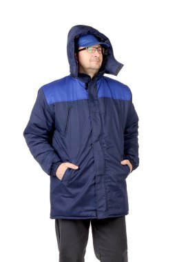 adam kış iş giysisi.