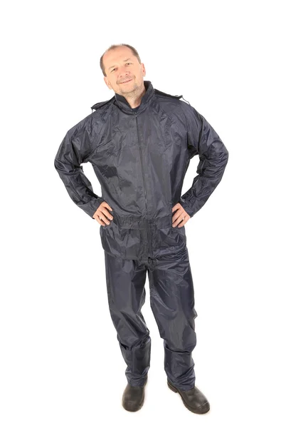 Man in waterproof clothes. — Stock Photo, Image