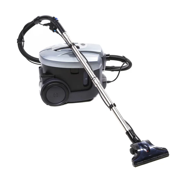 Modern silver vacuum cleaner. — Stock Photo, Image