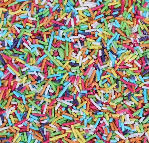 Colored sugar sprinkles decoration. — Stock Photo, Image