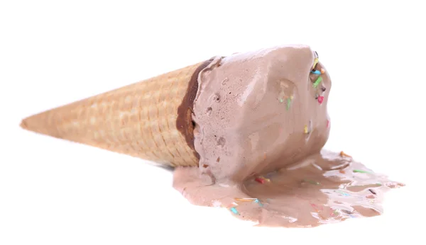 콘의 초콜릿 얼음 creame. — 스톡 사진
