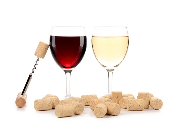 Dois copos de vinho composição . — Fotografia de Stock