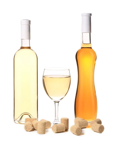 Composición del vino blanco y de fruta . — Foto de Stock