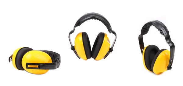 Sarı kulak muffs kolaj.