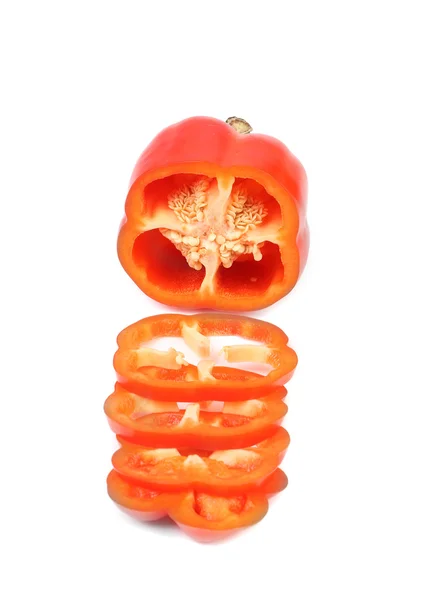 Red sweet cut pepper. — Stock Photo, Image