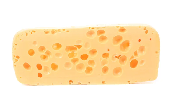 チーズ スライスのクローズ アップ. — ストック写真