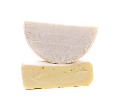 Close up van brie kaas.