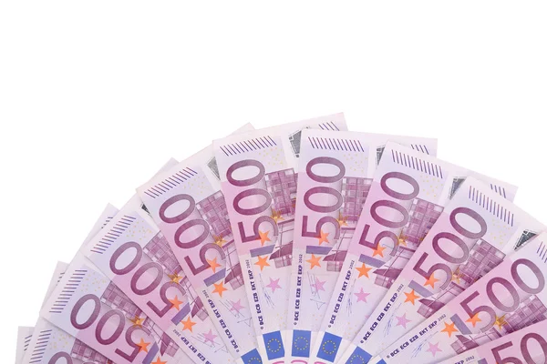 Five hundred euro fan. — Stock Photo, Image