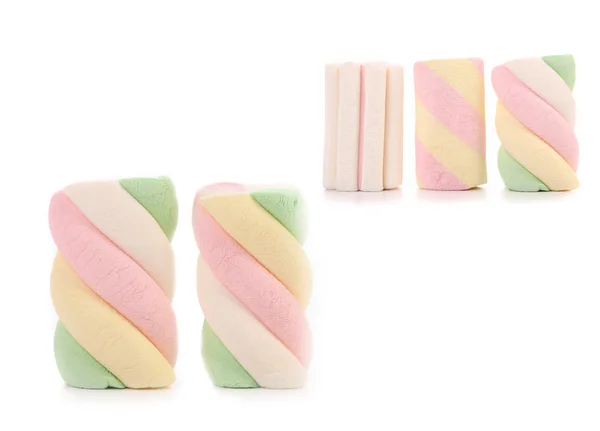 Marshmallows. Different color. Close up. — Stock Photo, Image