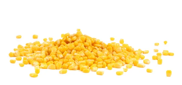 Handful canned corns. — Stock Photo, Image