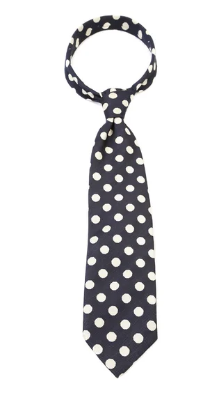 Polka dot necktie. Vertical. Close up. — Stock Photo, Image