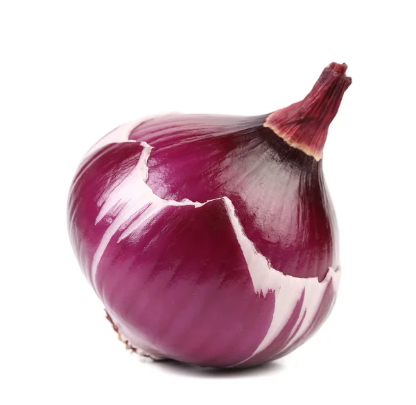 Peeled red onion bulb. — Stock Photo, Image