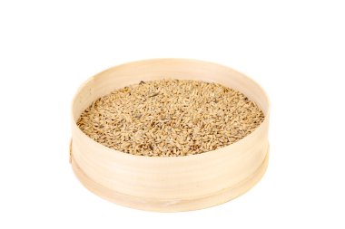 buğday tahıl elek içine.