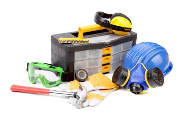 çeşitli çalışma donanımları.