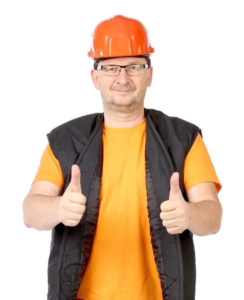 Worker in great mood. — Stock Photo, Image