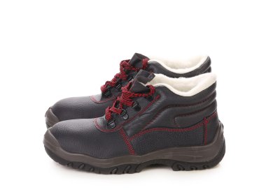 Kırmızı dantel ile Man's boots siyah.