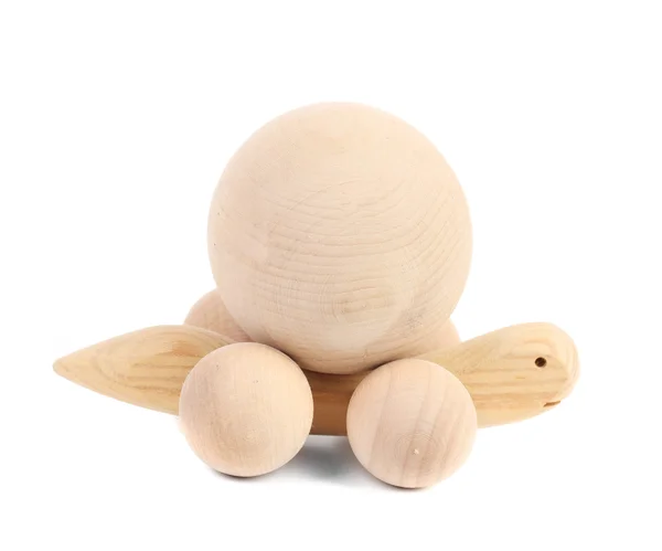 Drewniany żółw zabawka. — Zdjęcie stockowe