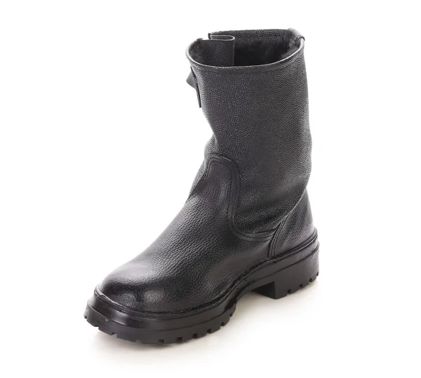 Hög svart färg kersey boot. — Stockfoto