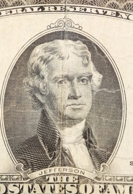 Bir dolarlık banknotu kapat.