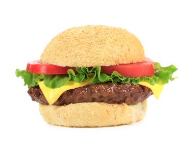 iştah açıcı fast food, hamburger.