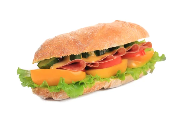 French baguette sandwich. — Stock Photo, Image