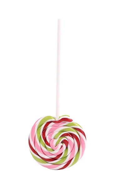 Färgglada spiral lollipop. — Stockfoto