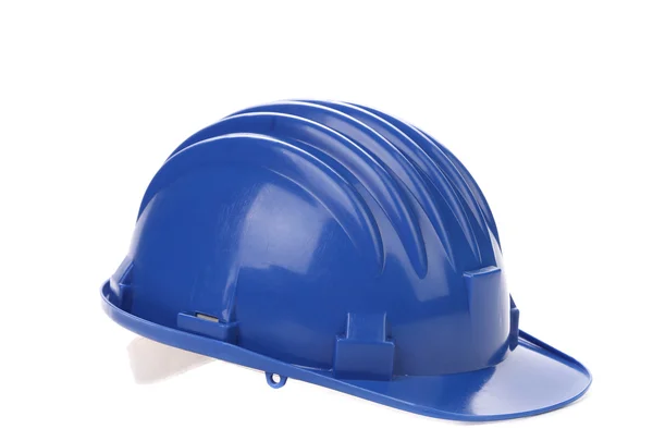 Blue hard hat. — Stock Photo, Image