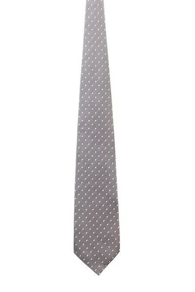 Gray tie with white speck. — Stock Photo, Image