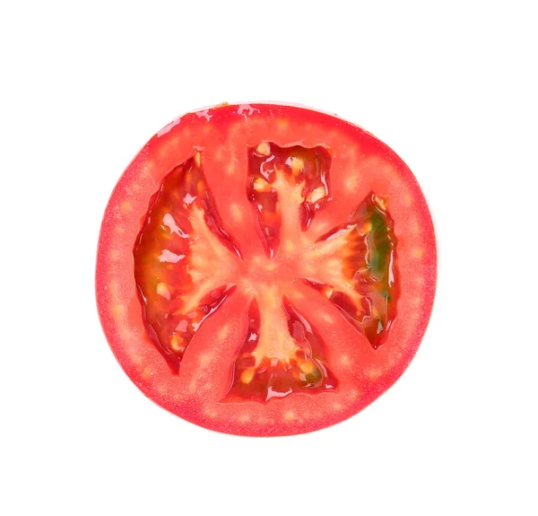 Primer plano de rodaja de tomate . — Foto de Stock