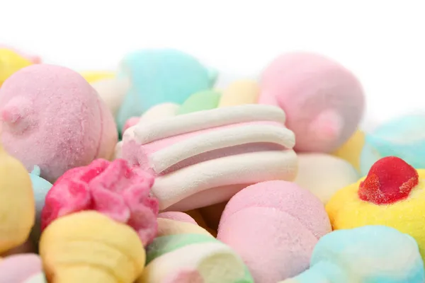 Doces de marshmallow diferentes . — Fotografia de Stock