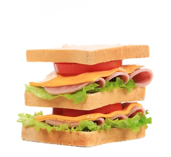 Big fresh sandwich. — Stock Photo, Image