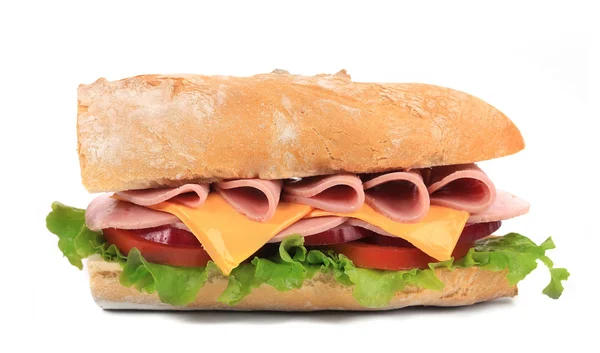 Sandwich frais baguette française . — Photo