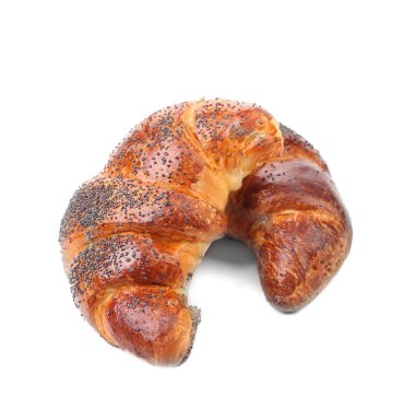 poppy ile iştah açıcı kruvasan.