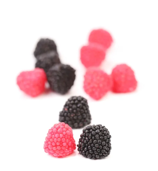 Jelly fruit like blackberry. — Stock Photo, Image