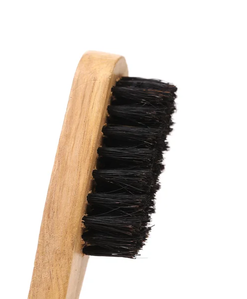 Black shoes brush. — Stock Photo, Image