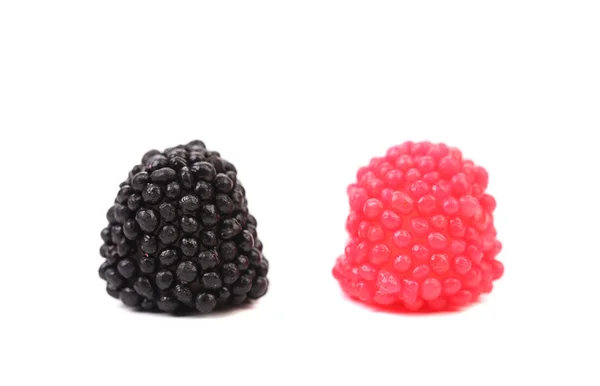 Two jelly fruit. — Zdjęcie stockowe