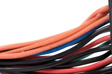 çok renkli bilgisayar kablosu.