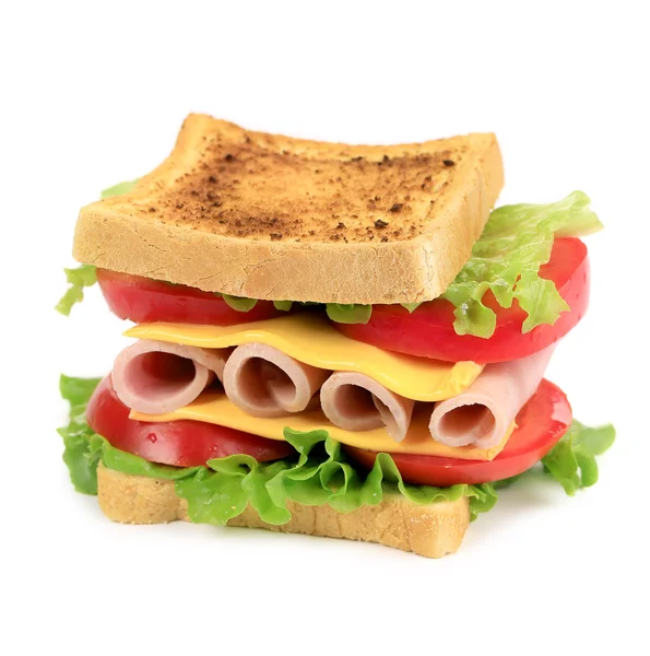 Toast sandwich à la tomate et au fromage . — Photo