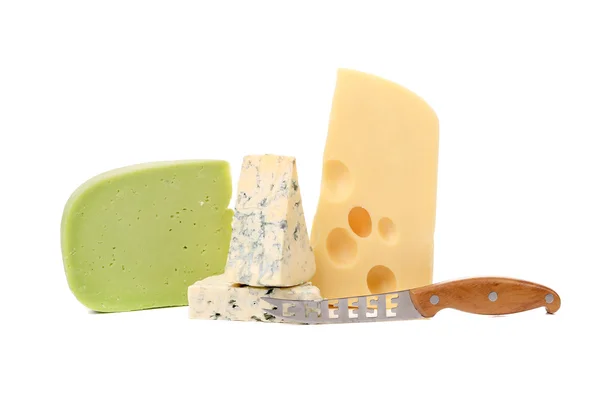 Various types of cheese composition. — Stock Photo, Image