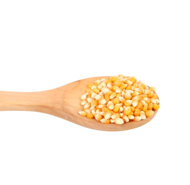 tahta kaşık Mısır tahıl.