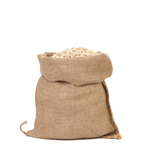 Bag of oatmeal flakes. — Stock Photo, Image