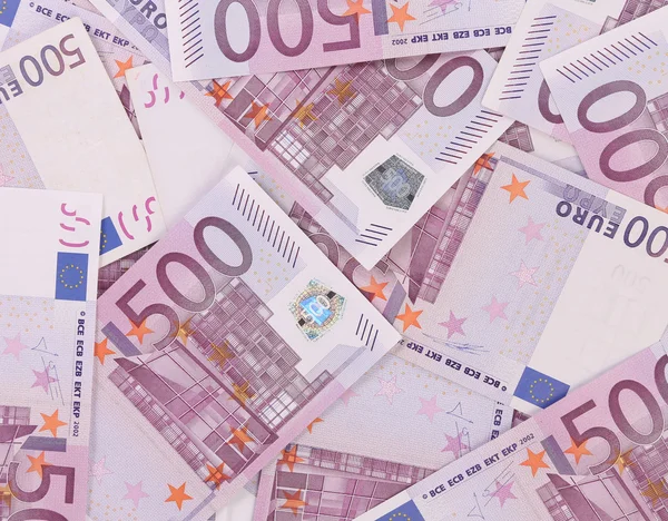 Five hundred euro notes. — Stock Photo, Image