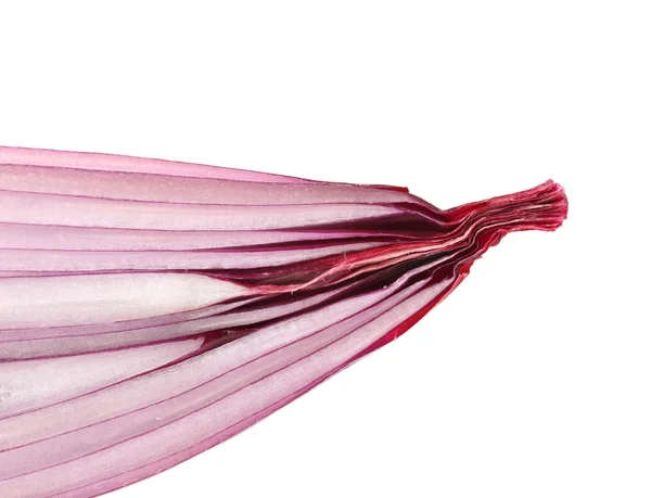 Organic red onion sliced in half. — Stock Photo, Image