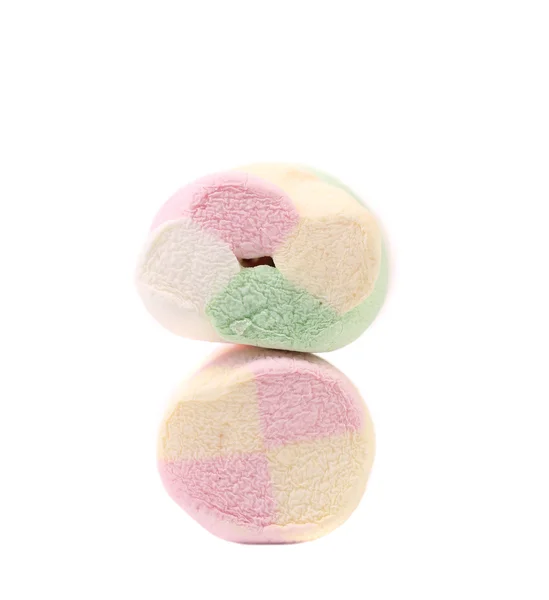 Two different colorful marshmallow. — Stock Photo, Image