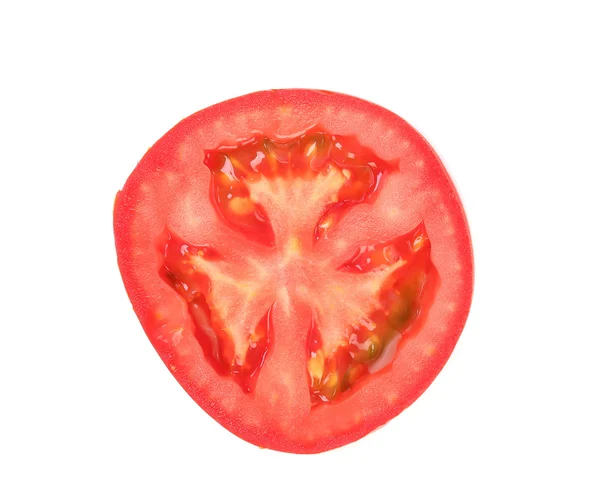 Nahaufnahme von roter Tomatenhälfte. — Stockfoto