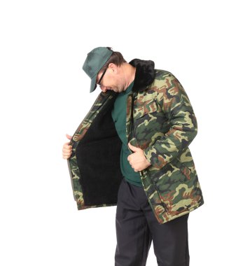 işçi içinde açılan askeri yeleğini arıyorsunuz