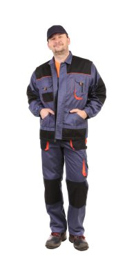 worksuit giyen işçi.